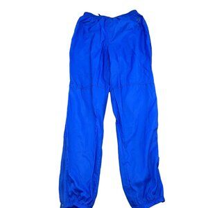 Nike Track Pants Women Large 26W x 33L Purple Logo Jogger Nylon Taper Windbreake